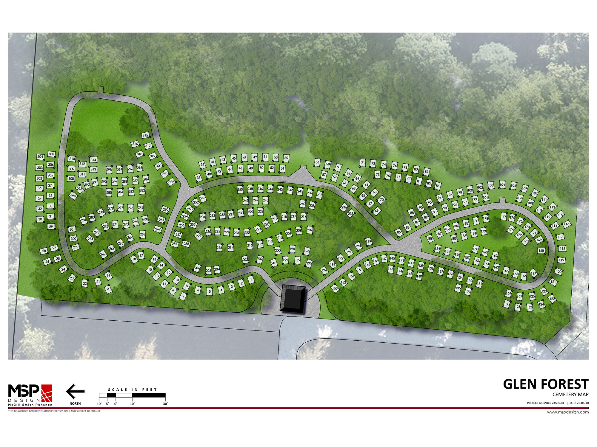 Pine Forest Natural Burial map